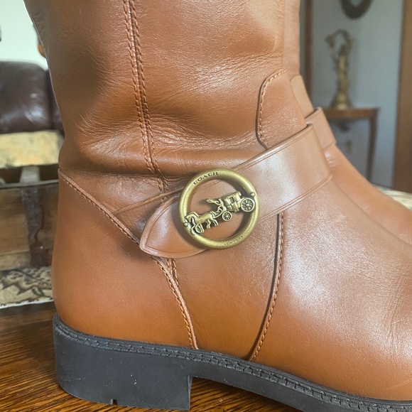 Like new Coach Rory Riding Boot Saddle Brown 7C - Picture 1 of 5